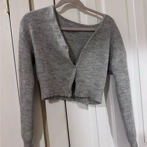 Amazon Gray Women's Cardigan Sweater